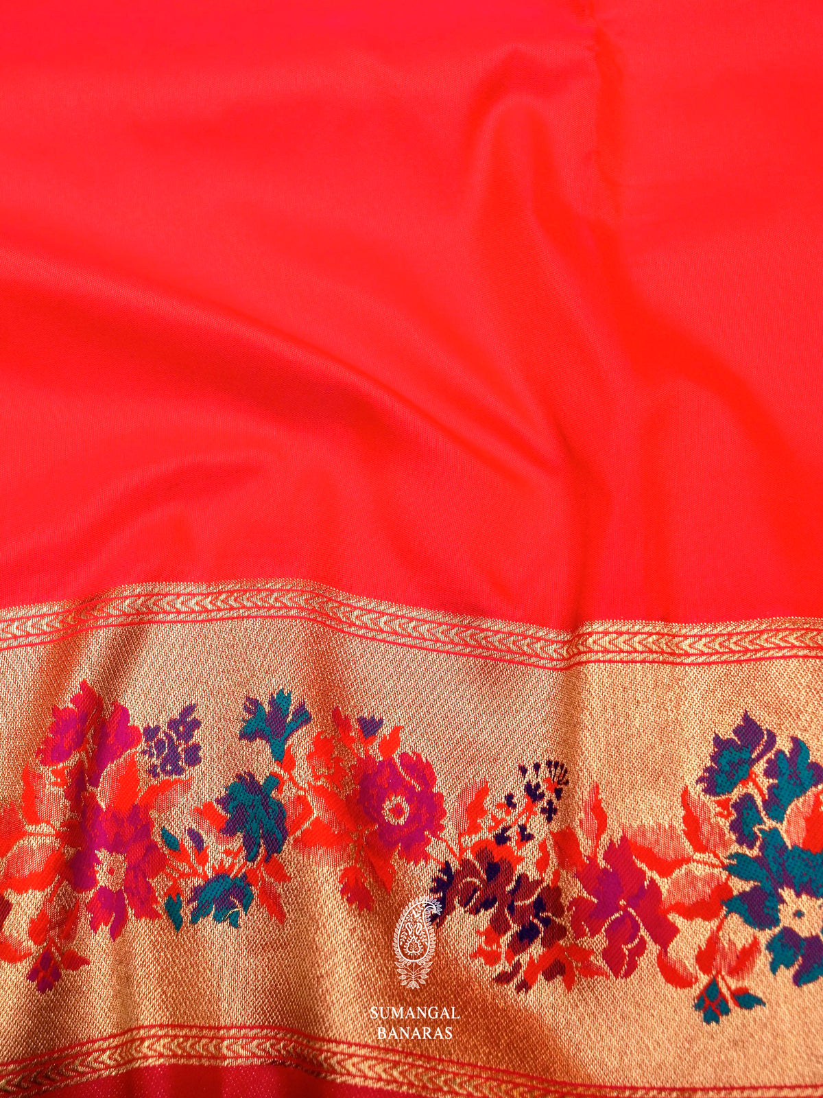 Banarasi Red Blended SIlk Saree