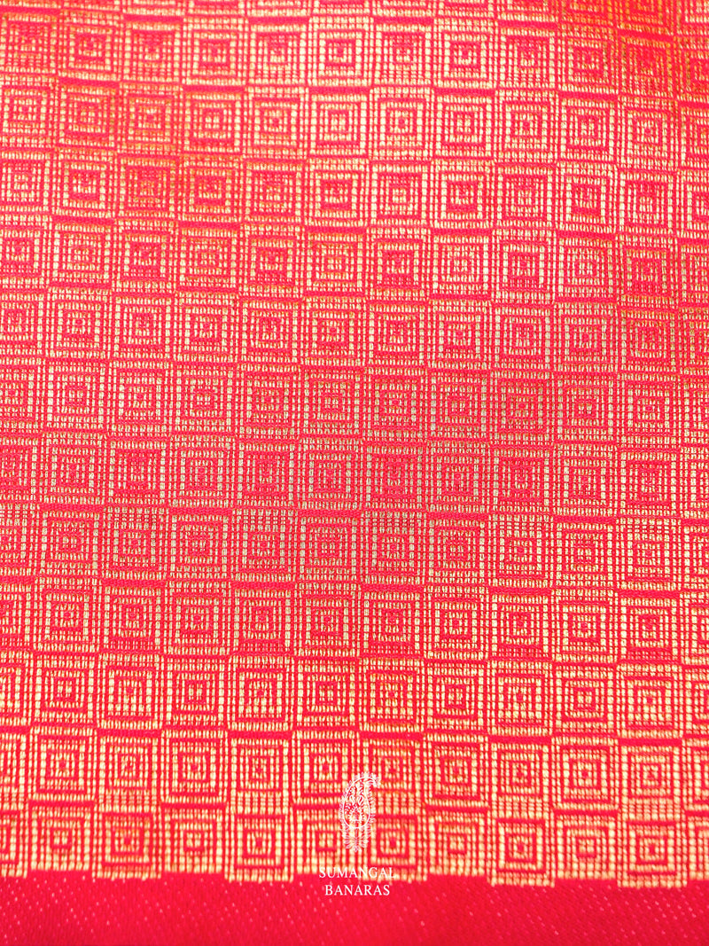 Banarasi Pink Blended Silk Saree