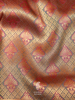 Banarasi Grey Blended Silk Saree