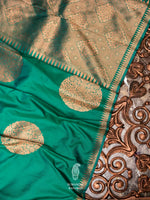 Banarasi Green Blended Silk Saree