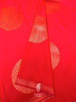 Banarasi Red Blended Silk Saree