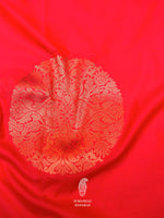 Banarasi Red Blended Silk Saree