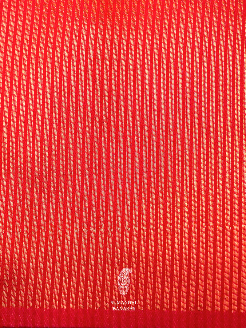 Banarasi Red Blended Silk Saree