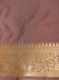 Banarasi Mauve Blended Silk Saree