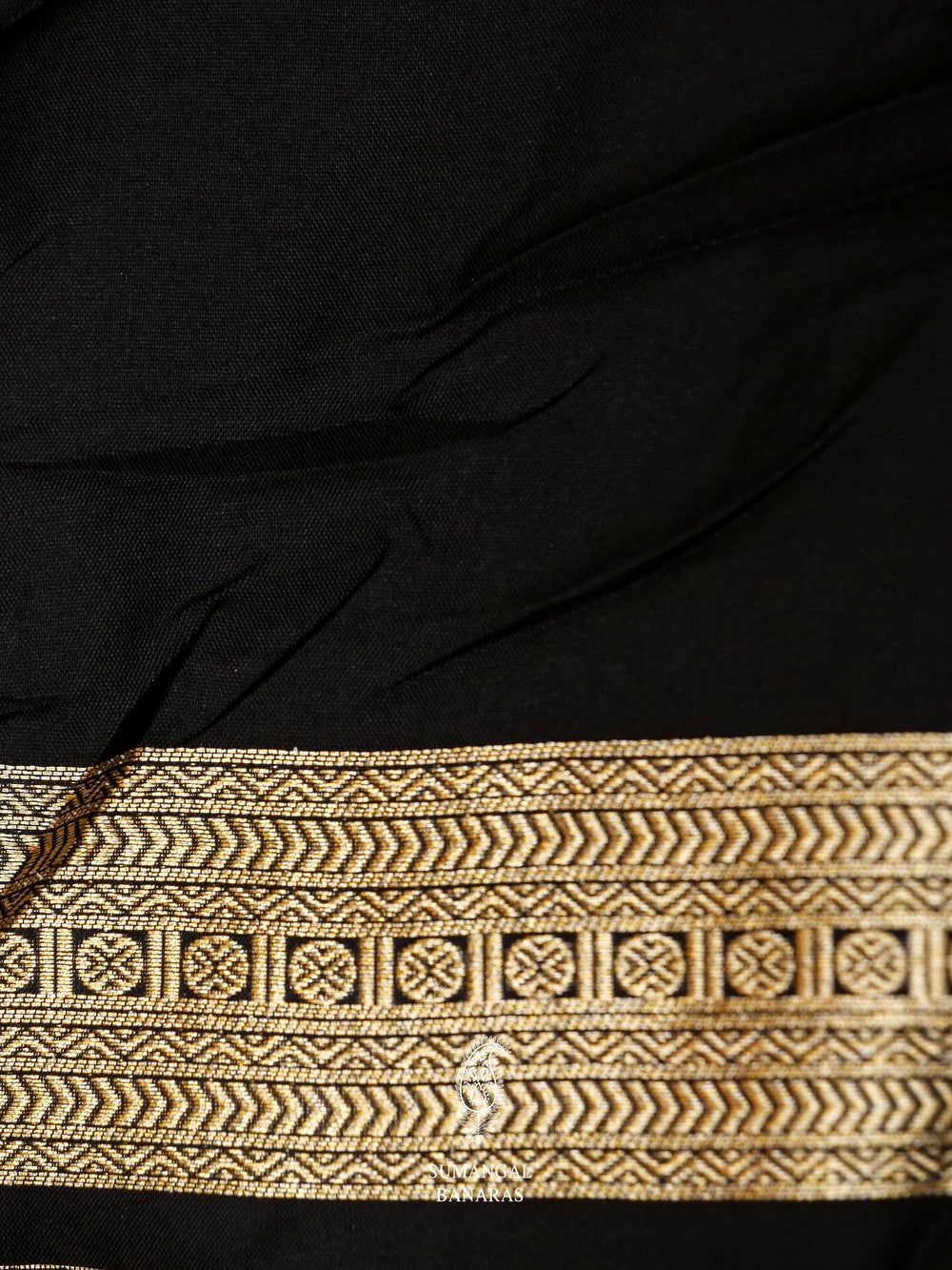 Banarasi Black Blended Silk Saree