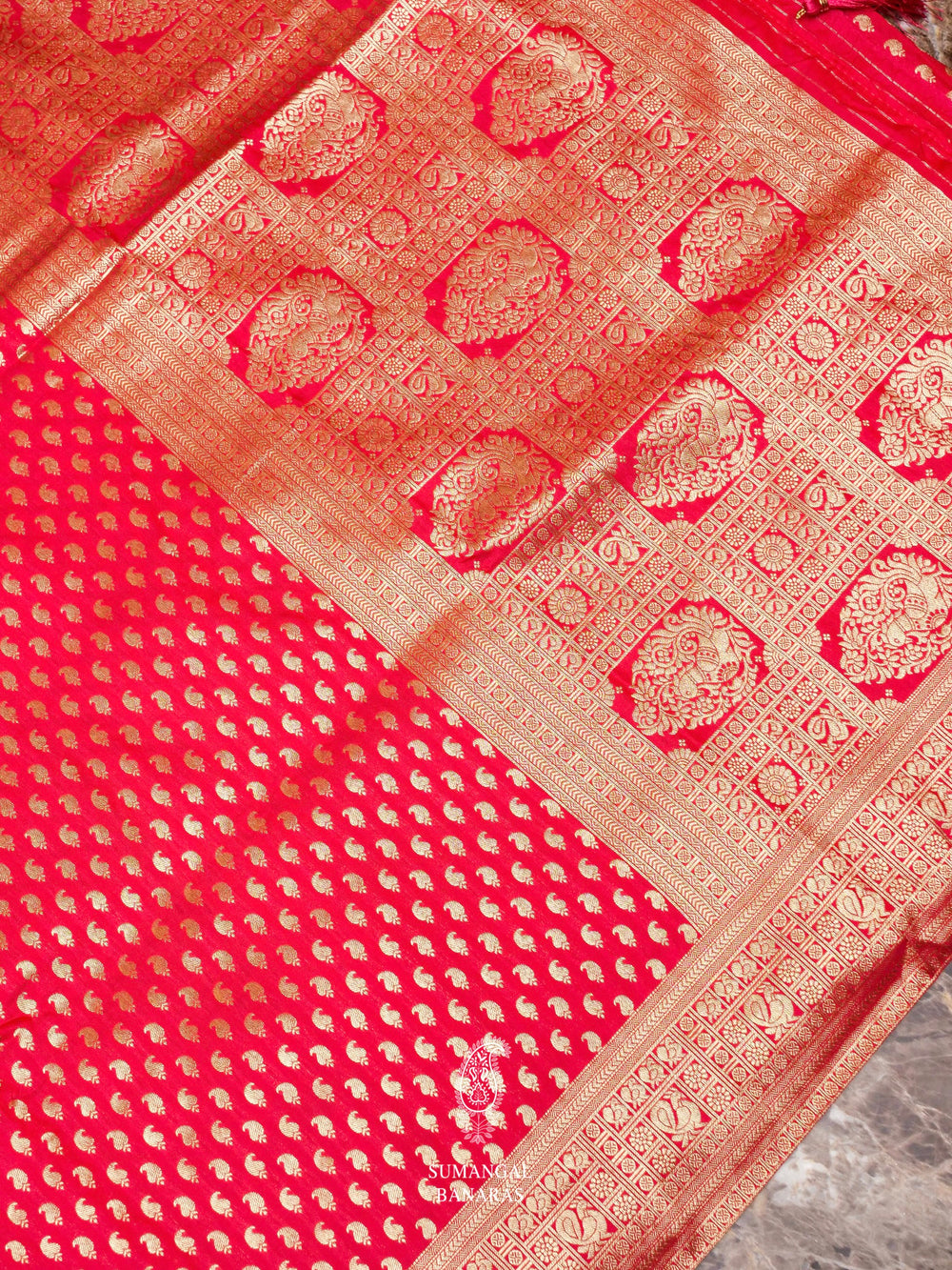 Banarasi Pink Blended Silk Saree