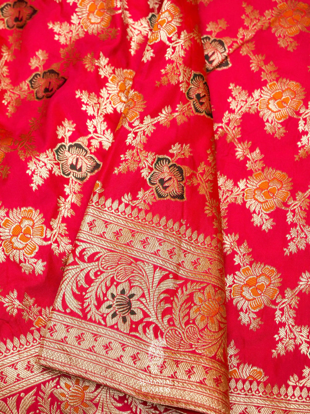 Banarasi Pink Blended Katan Silk Saree