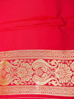 Banarasi Red Blended Katan Silk Saree