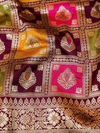 Banarasi Magenta Blended Silk Saree