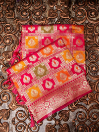 Banarasi Pink Blended Katan Silk Saree