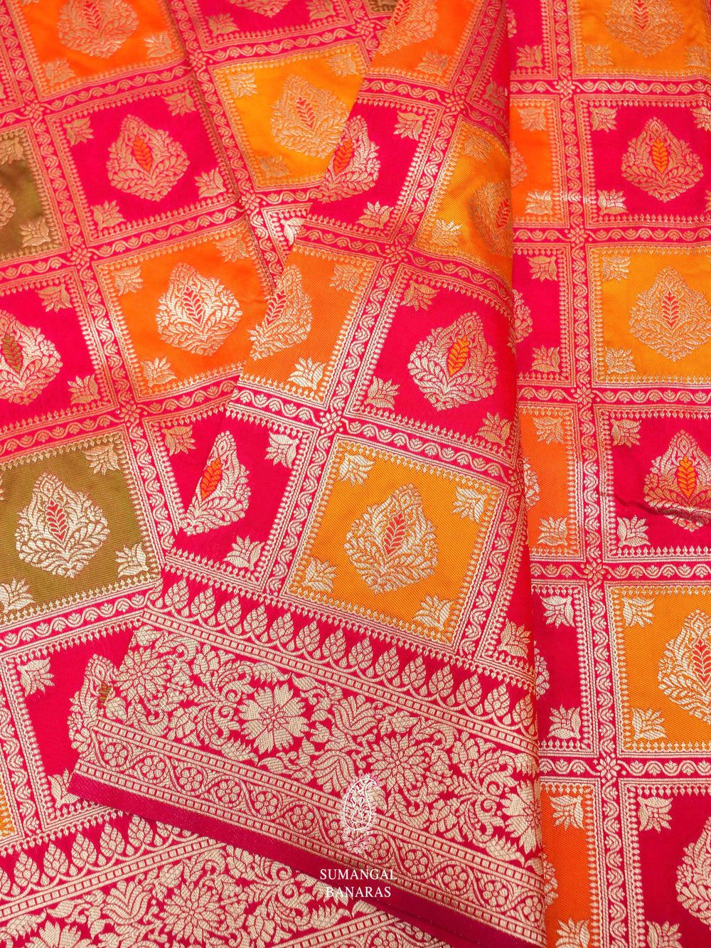 Banarasi Pink Blended Katan Silk Saree