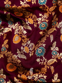 Banarasi Magenta Blended Silk Saree