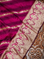 Banarasi Magenta Blended Katan Silk Saree