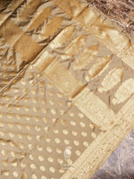 Banarasi Biege Blended Katan Silk Saree