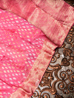 Banarasi Pink Blended Moonga Silk Saree