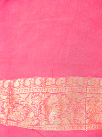 Banarasi Pink Blended Moonga Silk Saree