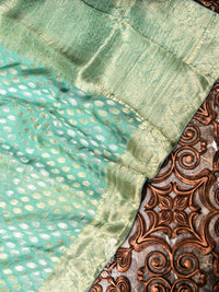 Banarasi Sea Green Blended Moonga Silk Saree