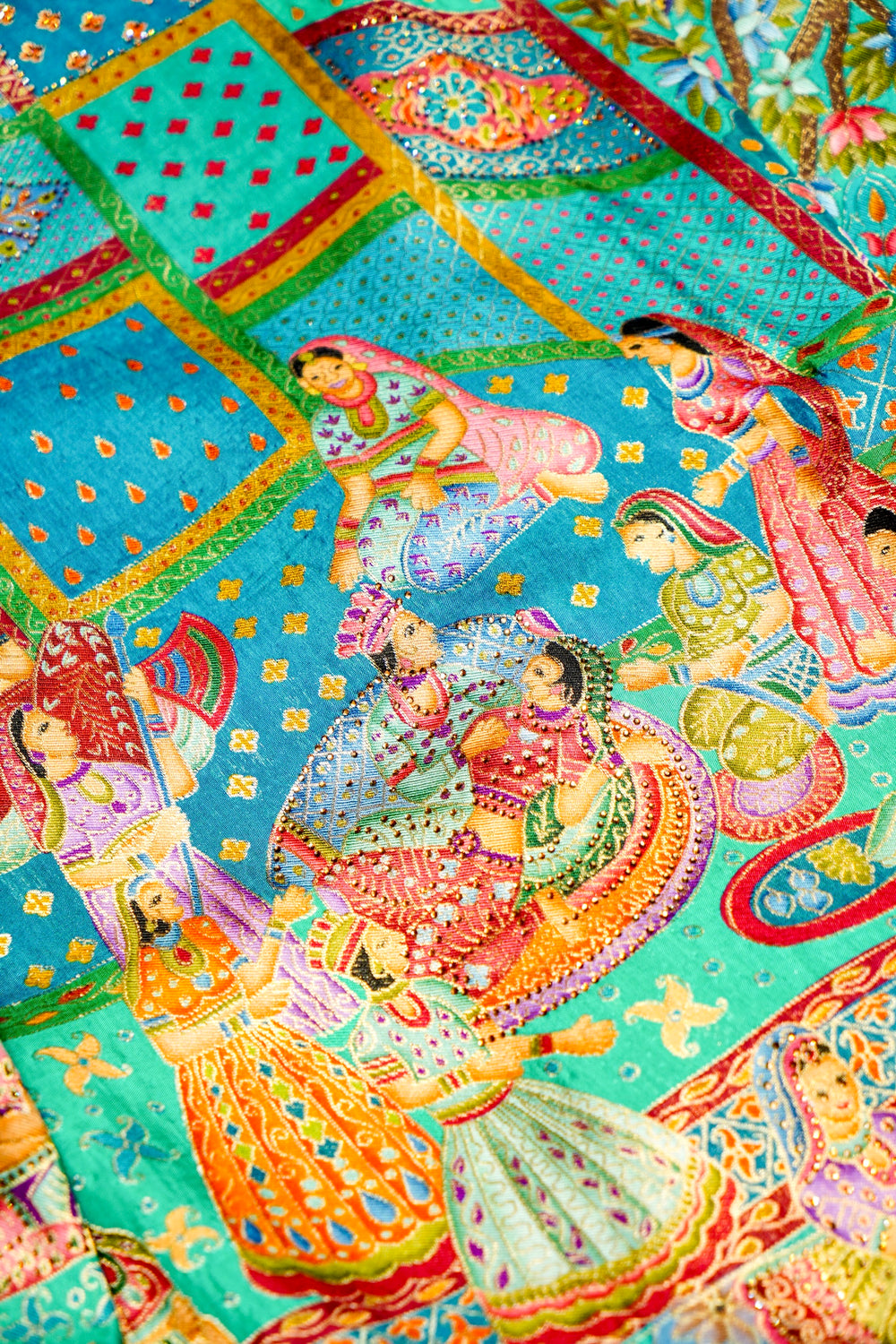 Banarasi Sea Green Blended Moonga Silk Saree