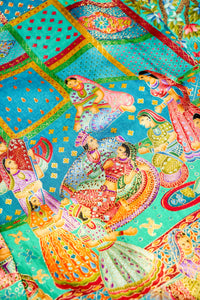 Banarasi Sea Green Blended Moonga Silk Saree