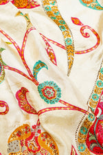 Banarasi Off White Blended Moonga Silk Saree