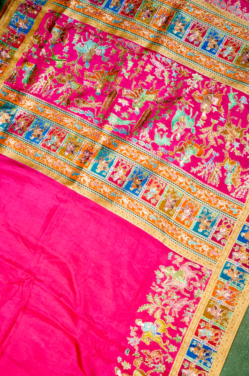 Banarasi Pink Blended Moonga Silk Saree
