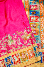 Banarasi Pink Blended Moonga Silk Saree