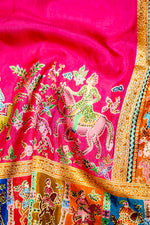 Banarasi Pink Blended Moonga Silk Saree