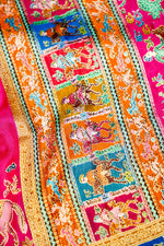 Banarasi Pink Blended Moonga Silk Saree