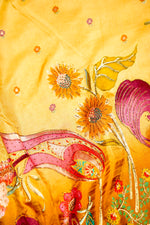 Banarasi Yellow Blended Moonga Silk Saree