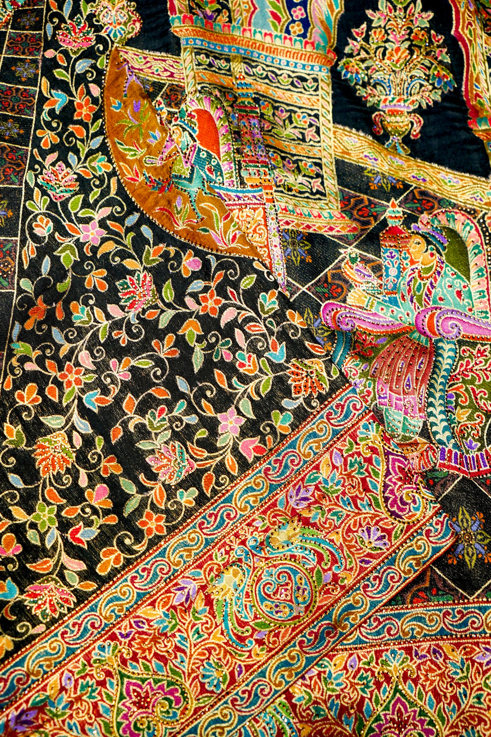 Banarasi Black Blended Moonga Silk Saree