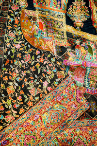 Banarasi Black Blended Moonga Silk Saree