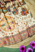 Banarasi Off White Blended Moonga Silk Saree