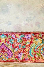 Banarasi Off White Blended Moonga Silk Saree