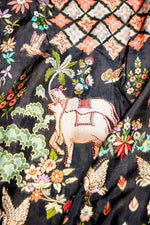 Banarasi Black Blended Moonga Silk Saree