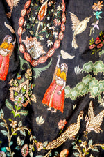 Banarasi Black Blended Moonga Silk Saree