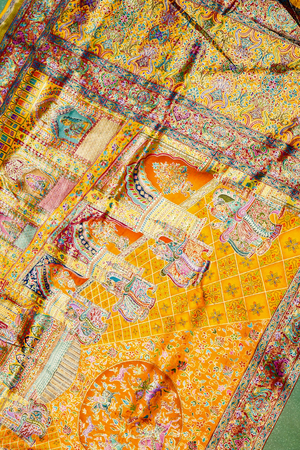 Banarasi Yellow Blended Moonga Silk Saree