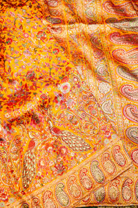Banarasi Yellow Blended Moonga Silk Saree