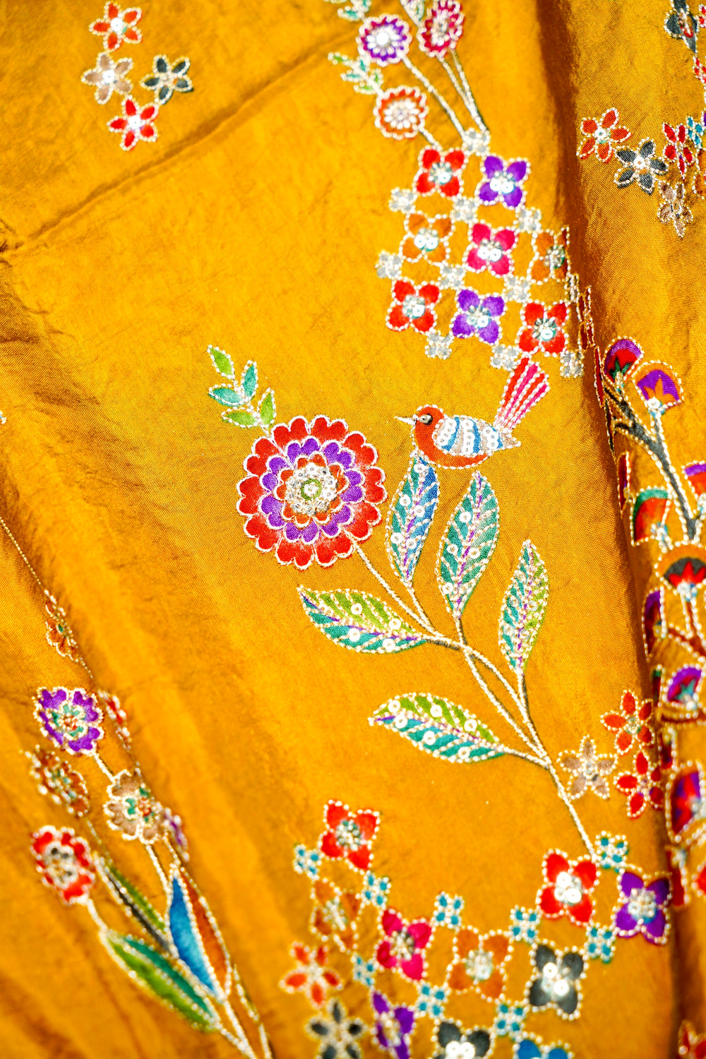 Banarasi Yellow Blended Moonga Silk Saree