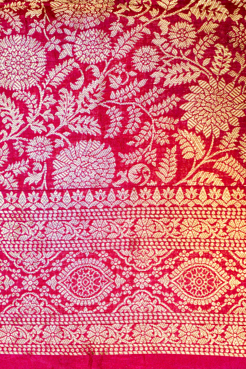 Banarasi Yellow Blended Moonga Silk Saree