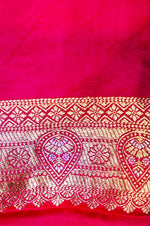 Banarasi Pink Blended Soft Silk Saree