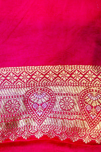Banarasi Pink Blended Soft Silk Saree
