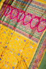 Banarasi Yellow Blended Moonga Silk Saree