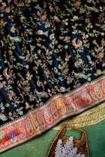 Banarasi Black Blended Gajji Silk Saree