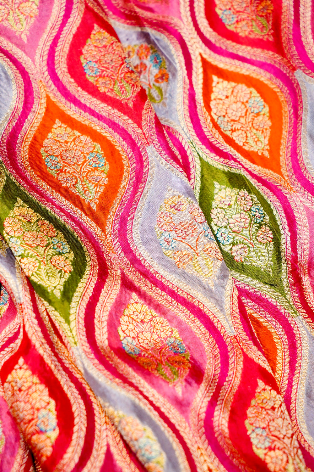 Banarasi Pink Blended Moonga Silk Saree