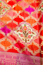 Banarasi Pink Blended Moonga Silk Saree
