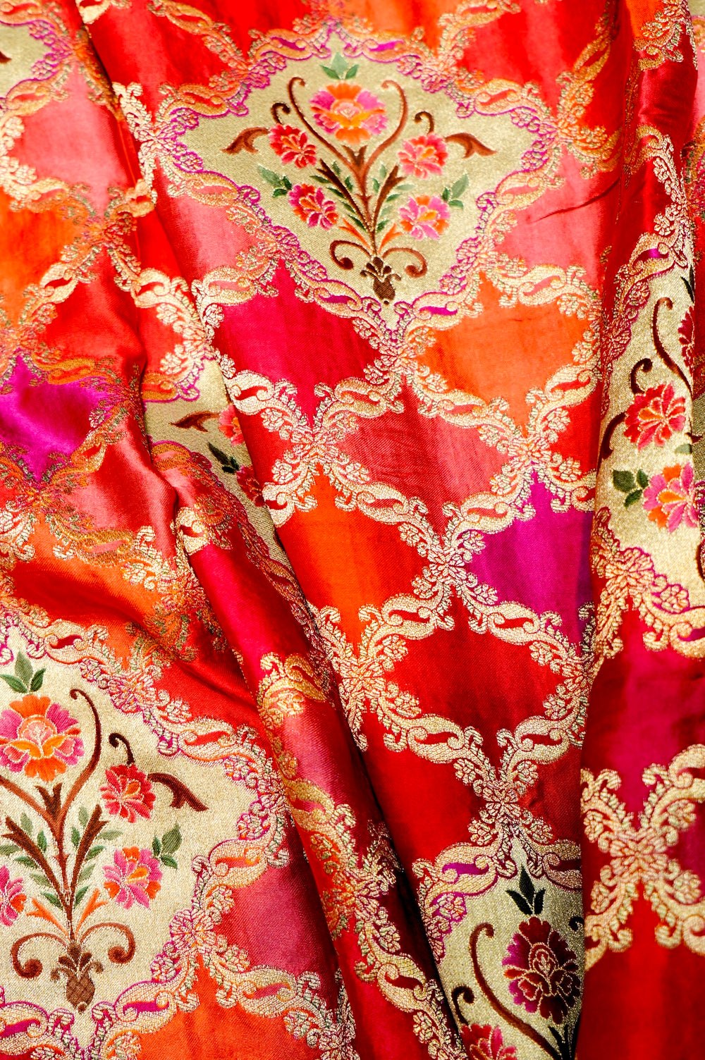 Banarasi Pink Blended Moonga Silk Saree
