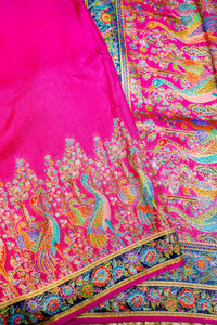 Banarasi Rani Pink Blended Moonga Silk Saree