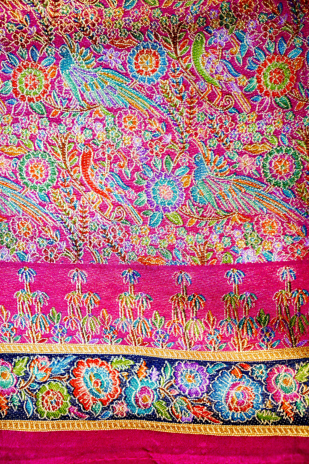 Banarasi Rani Pink Blended Moonga Silk Saree