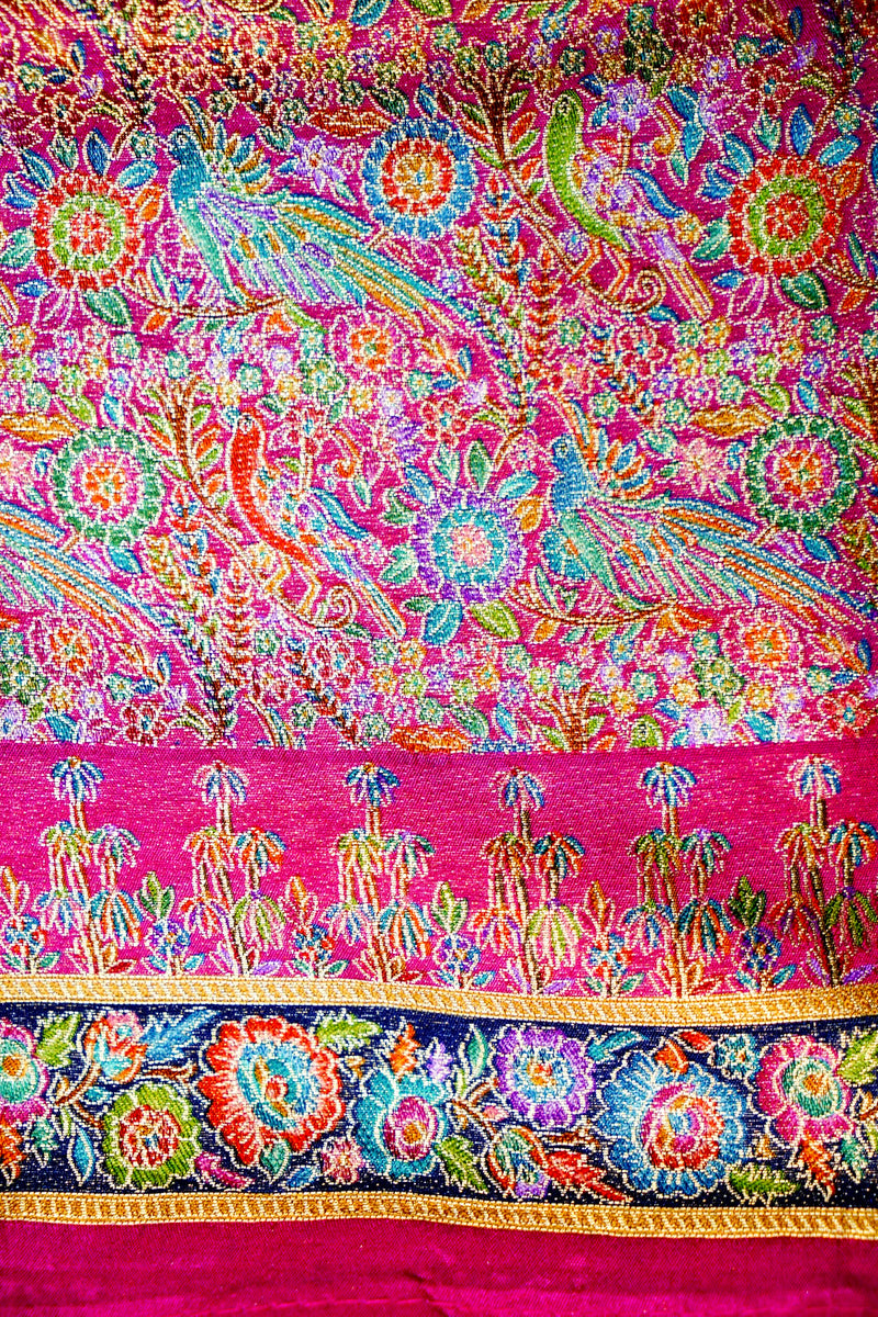 Banarasi Rani Pink Blended Moonga Silk Saree