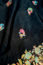 Banarasi Black Blended Moonga Silk Saree